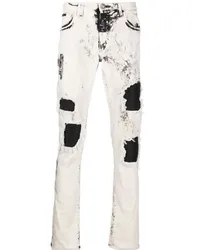 Philipp Plein Rock Star Jeans im Distressed-Look Weiß