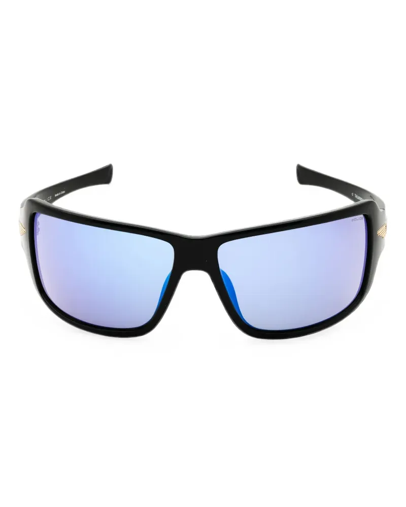 Police rectangle-frame sunglasses - Schwarz Schwarz