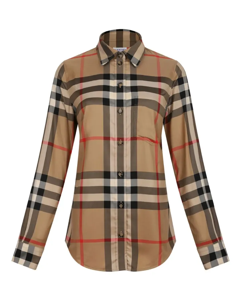Burberry Hemd mit Karomuster - Nude Nude