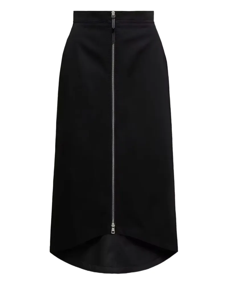 Moncler x EE72 by Edward Enninful Midirock mit Reißverschluss - Schwarz Schwarz