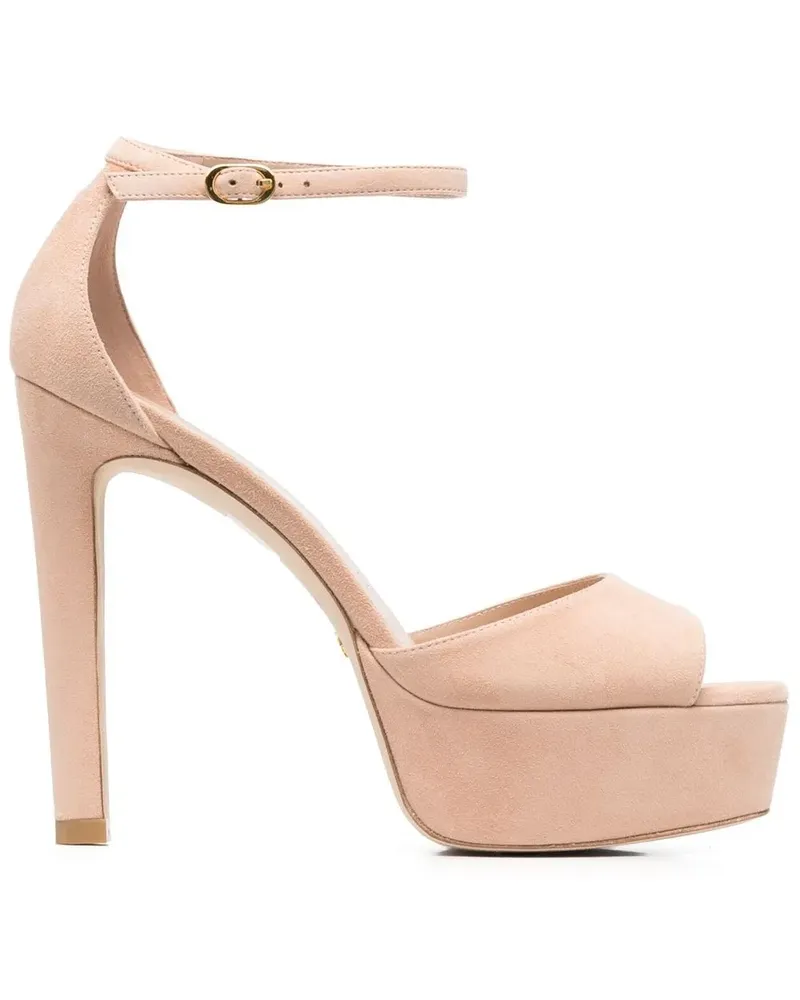 Stuart Weitzman Wildledersandalen mit Plateau - Rosa Rosa