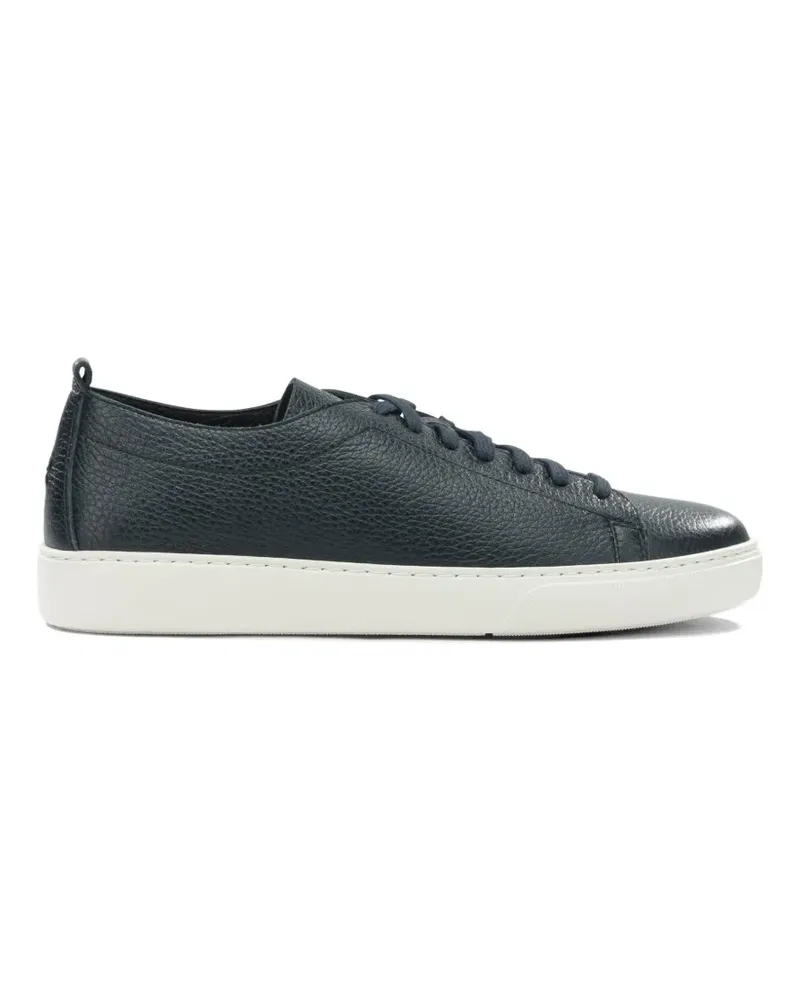 Henderson grainy leather sneakers - Blau Blau