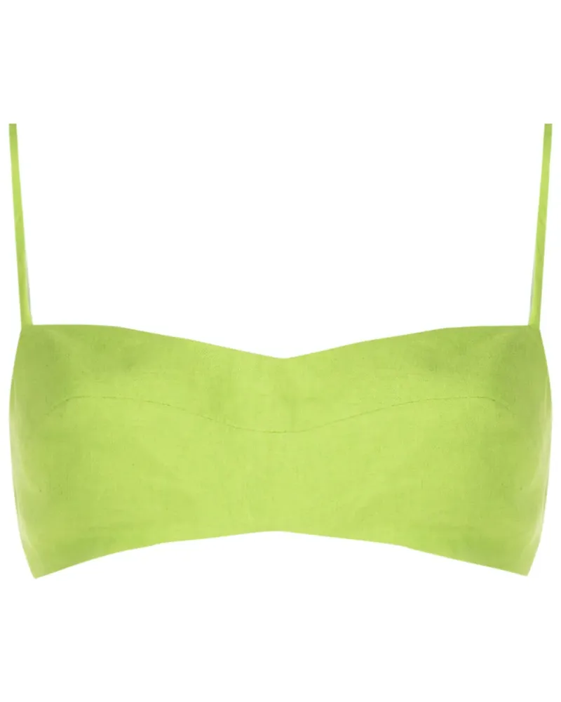 Lenny Niemeyer Cropped-Top mit Stretchbund - Grün Grün