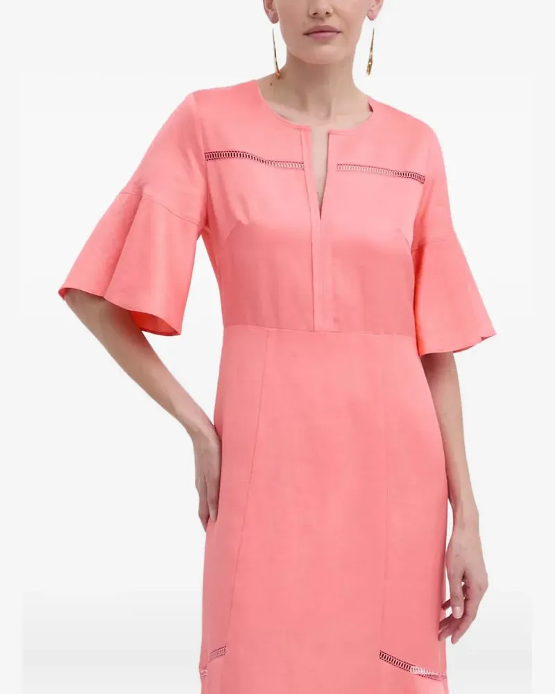 HUGO BOSS bell-sleeve dress - Rosa Rosa