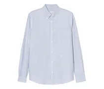 Gestreiftes Button-down-Hemd - Blau