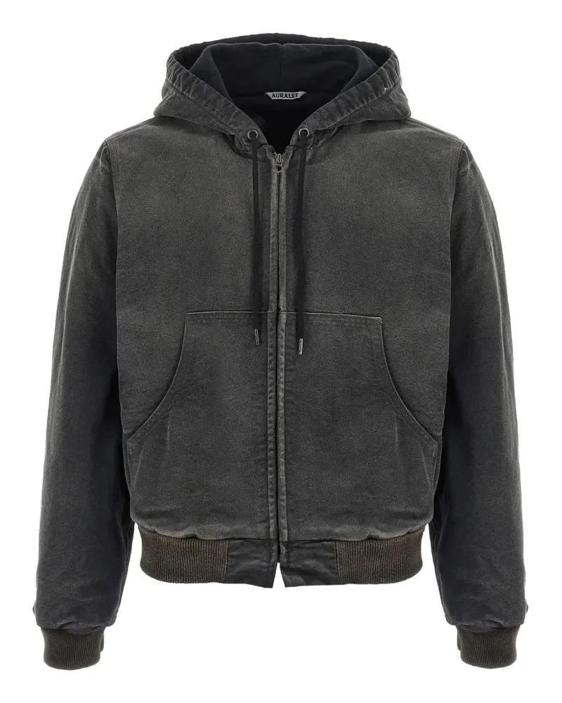 AURALEE Hoodie mit Kordelzug - Grau Grau