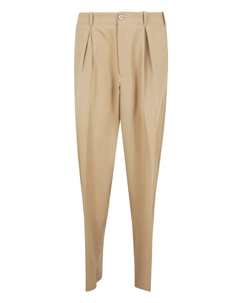 Emporio Armani Hose mit Bundfalten - Nude Nude