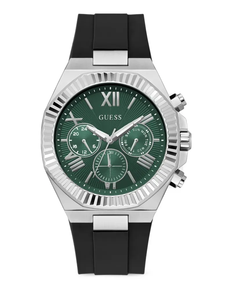 Guess 44mm silicone multifunction watch - Grün Grün