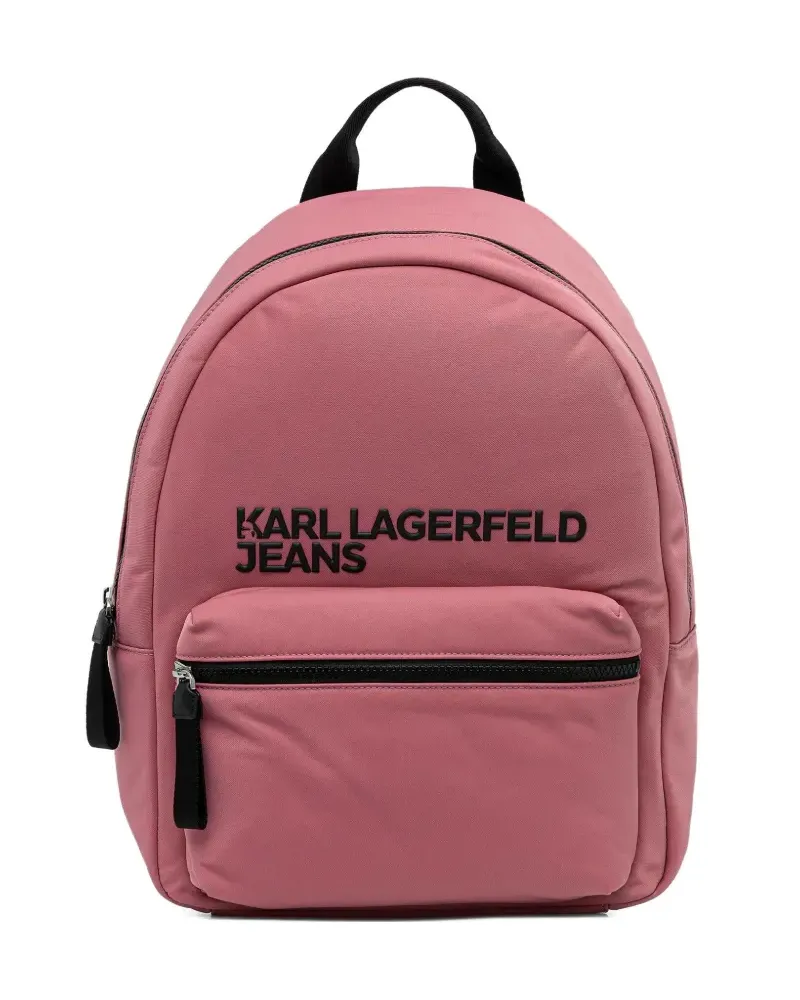 Karl Lagerfeld logo-lettering backpack - Rosa Rosa