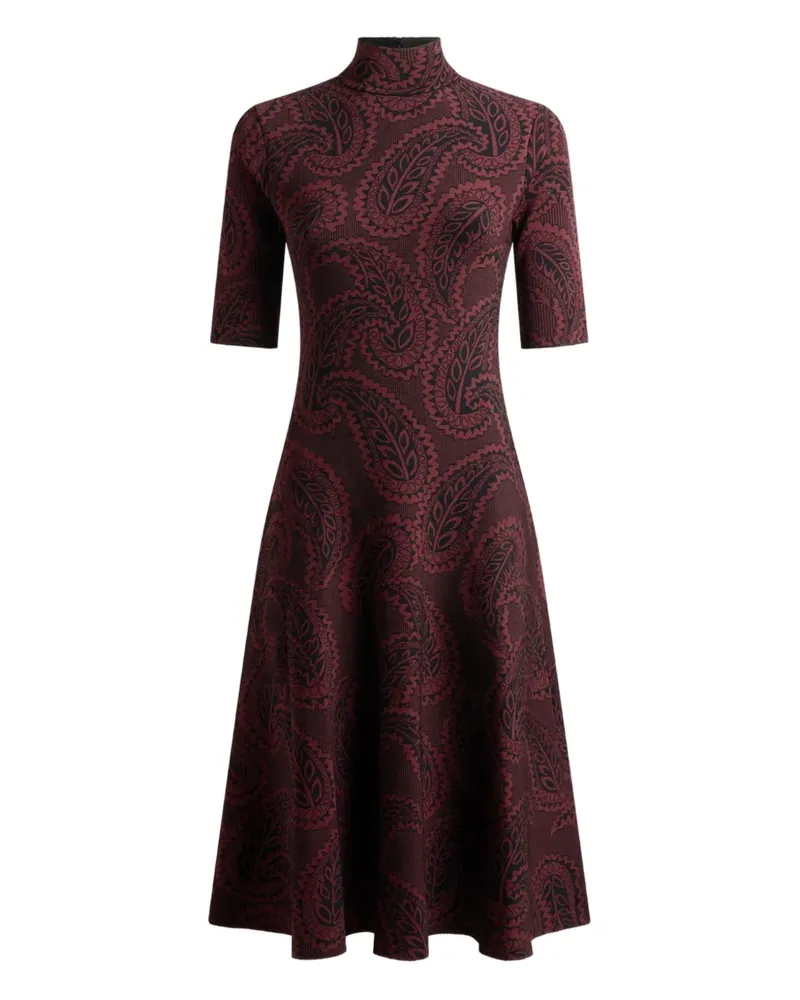 Etro paisley-motif midi dress - Rot Rot