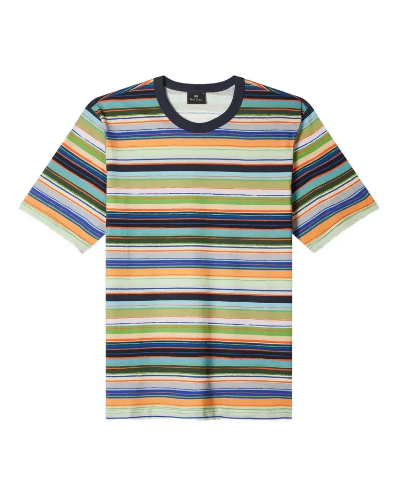 Paul Smith striped cotton T-shirt - Blau Blau