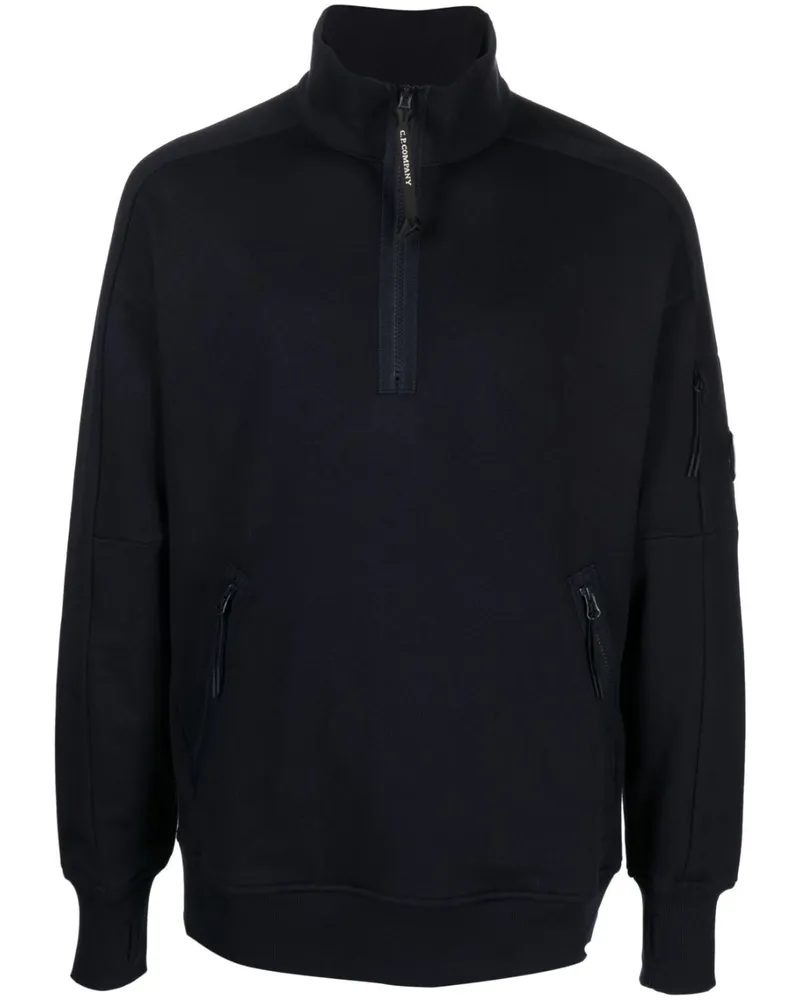 C.P. Company Pullover mit Linsen-Detail - Blau Blau