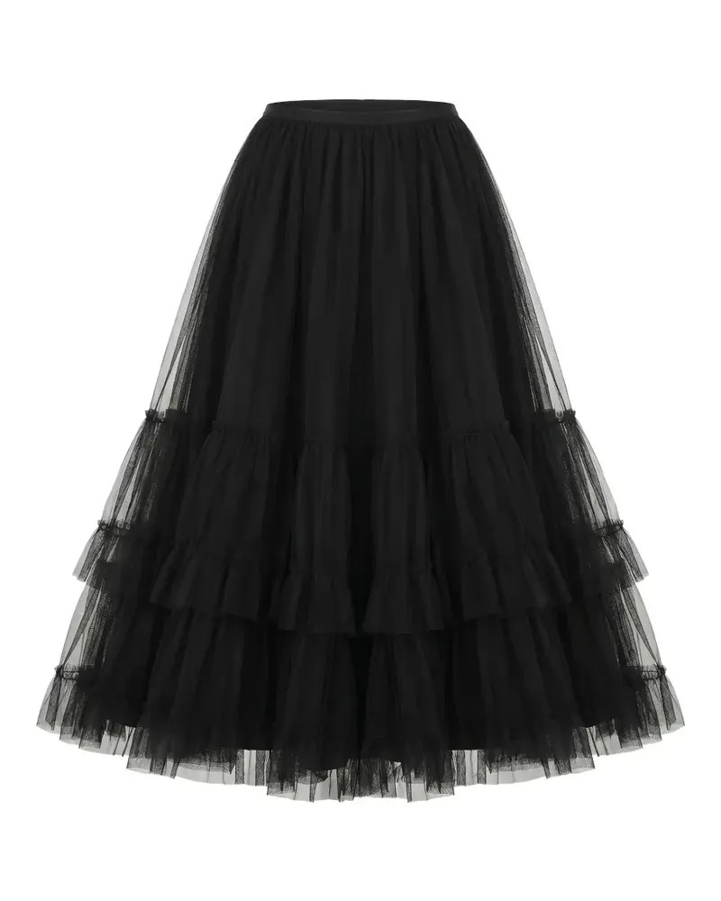 Valentino Garavani layered-tulle maxi skirt - Schwarz Schwarz