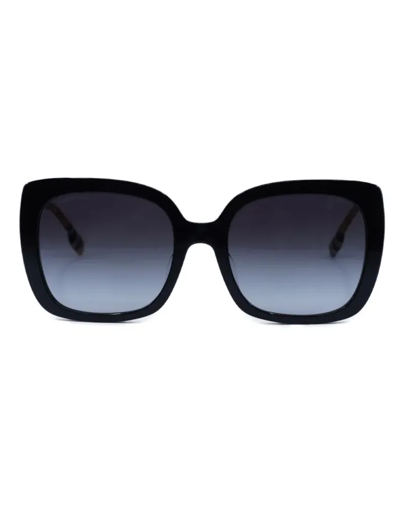 Burberry Caroll Sonnenbrille mit eckigem Gestell - Schwarz Schwarz