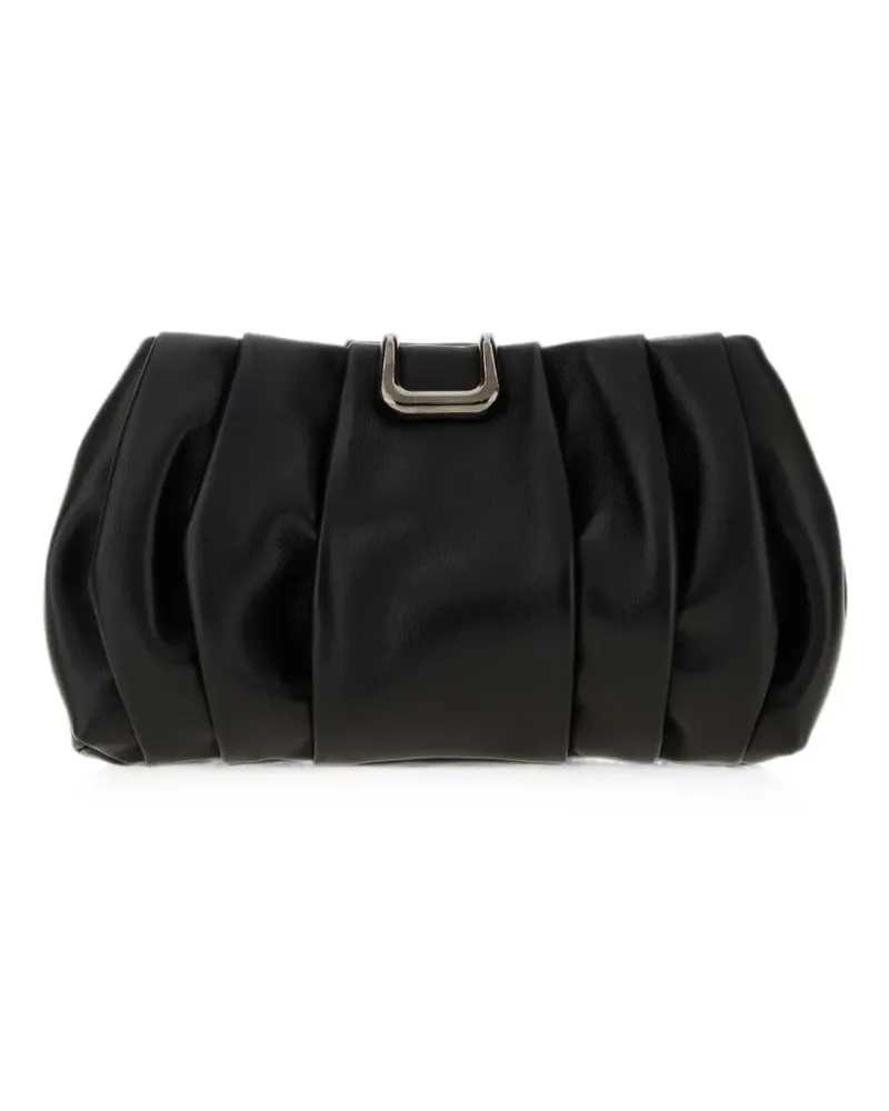 Brunello Cucinelli Clutch aus Leder - Schwarz Schwarz