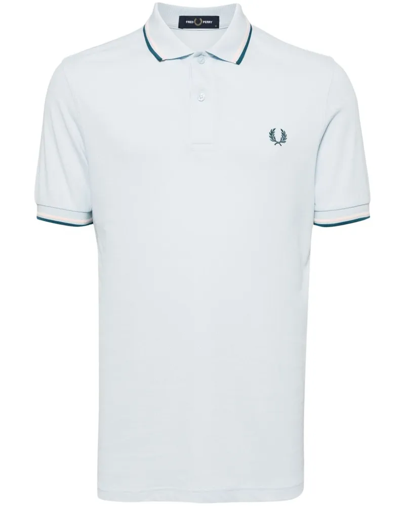 Fred Perry Poloshirt mit Logo-Stickerei - Blau Blau