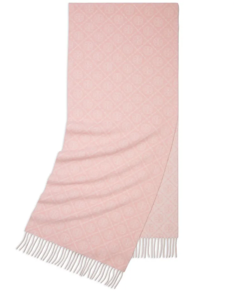 Tory Burch T Monogram Schal - Rosa Rosa