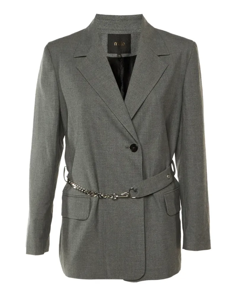 Maje chain-belt blazer - Grau Grau