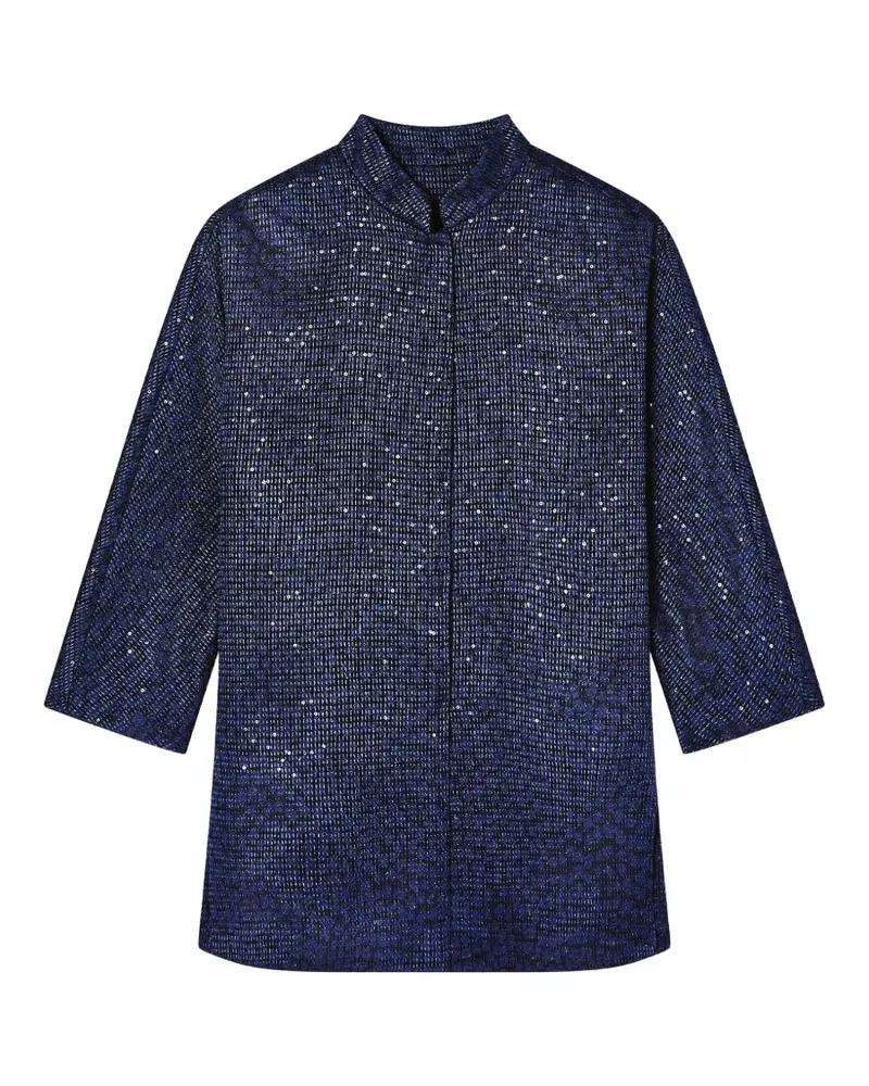 Giorgio Armani sequin coat - Blau Blau