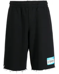 VETEMENTS Ausgefranste Joggingshorts Schwarz