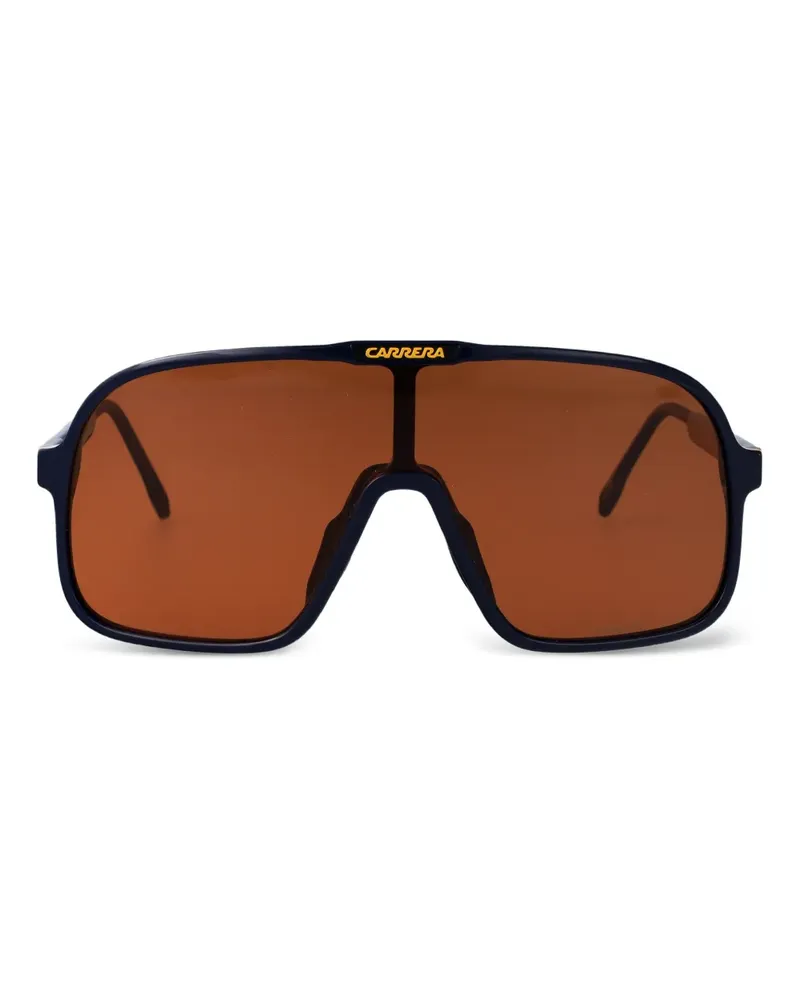 Carrera Sonnenbrille mit Shield-Gestell - Schwarz Schwarz