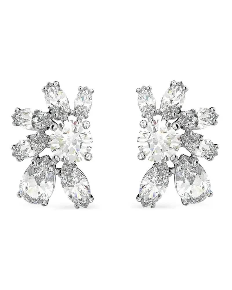 Swarovski Mesmera crystal flower earrings - Silber Silber