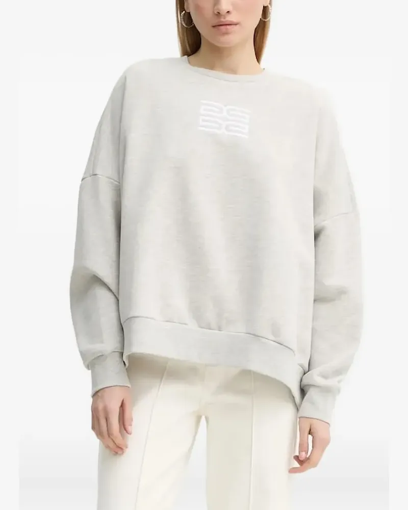 Gestuz Sweatshirt mit Logo-Stickerei - Grau Grau