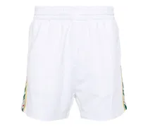 Jersey-Shorts mit Logo-Verzierung