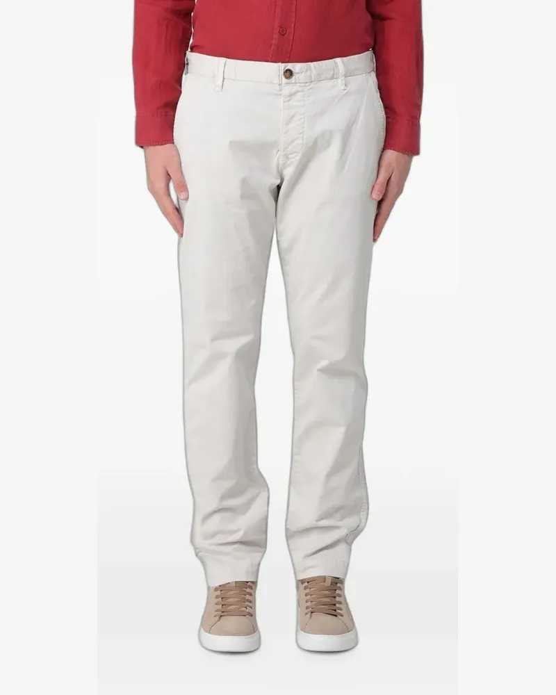 Blauer chino trousers - Weiß Weiß