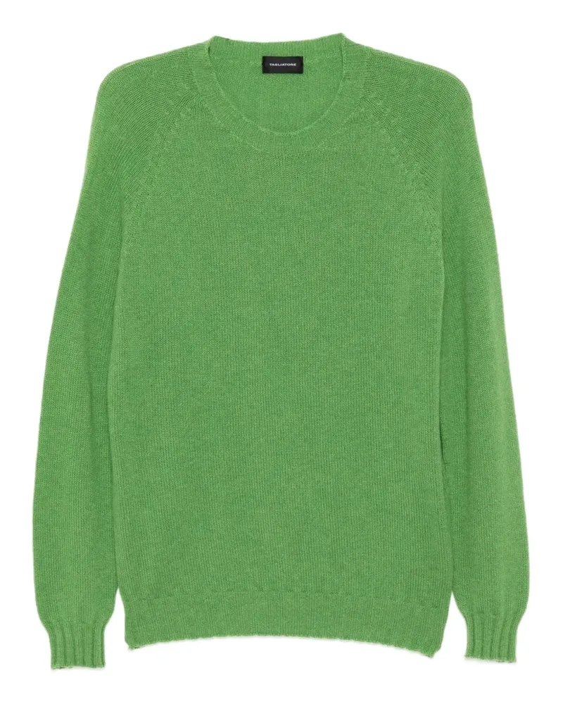 Tagliatore Kaschmirpullover mit Rundhalsausschnitt - Grün Grün