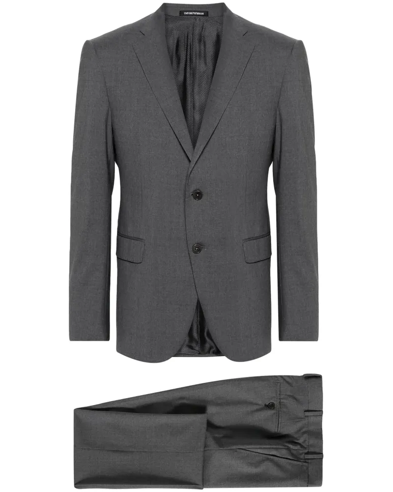 Emporio Armani Einreihiger Anzug - Grau Grau