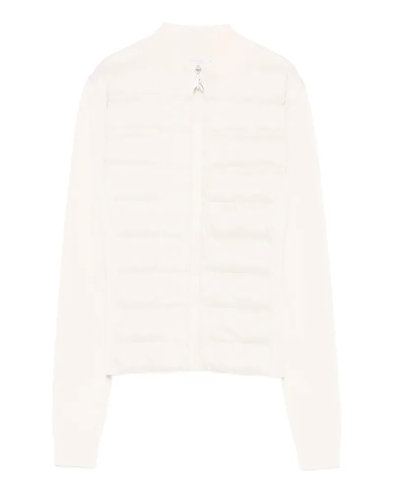 Patrizia Pepe quilted zipped puffer jacket - Nude Nude