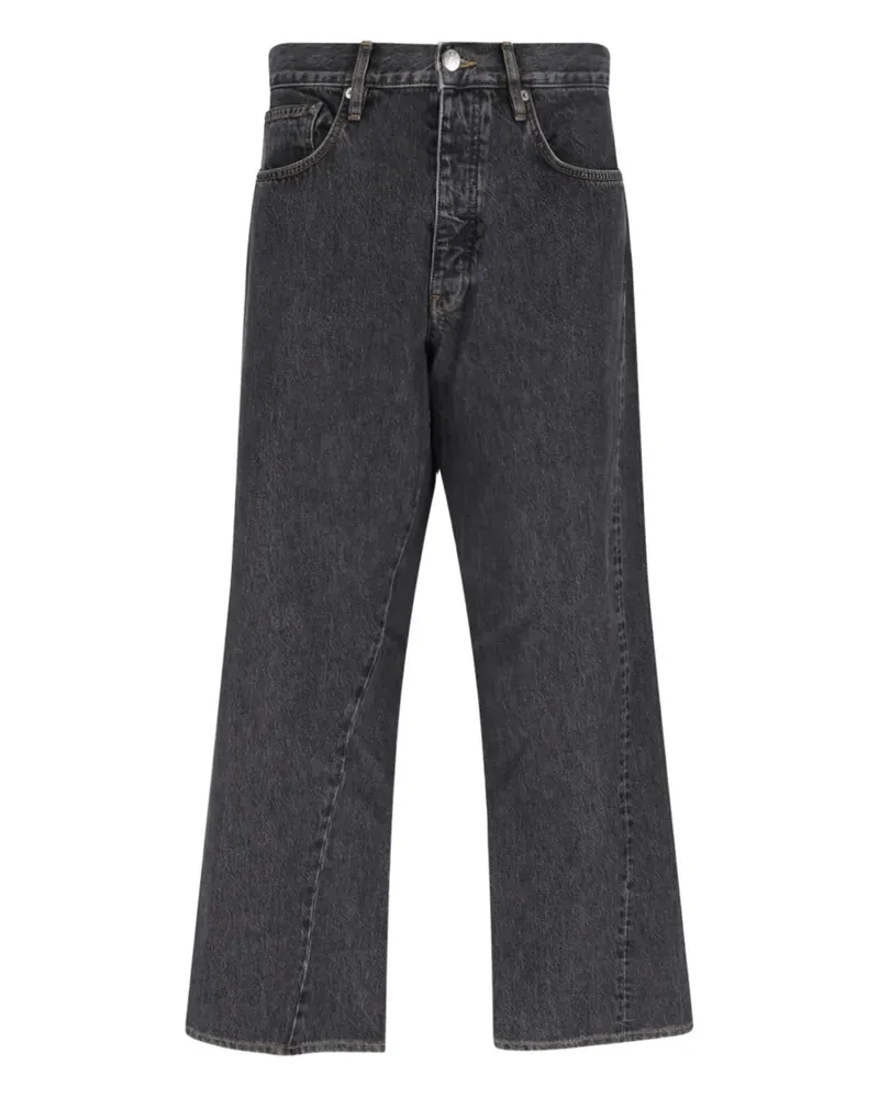 Sunflower Jeans mit Logo-Patch - Grau Grau