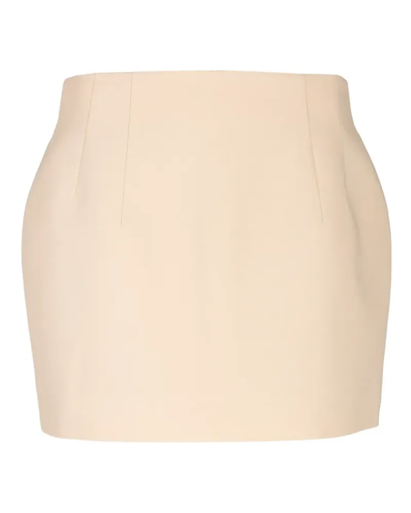 WARDROBE.NYC dart-detail mini skirt - Nude Nude
