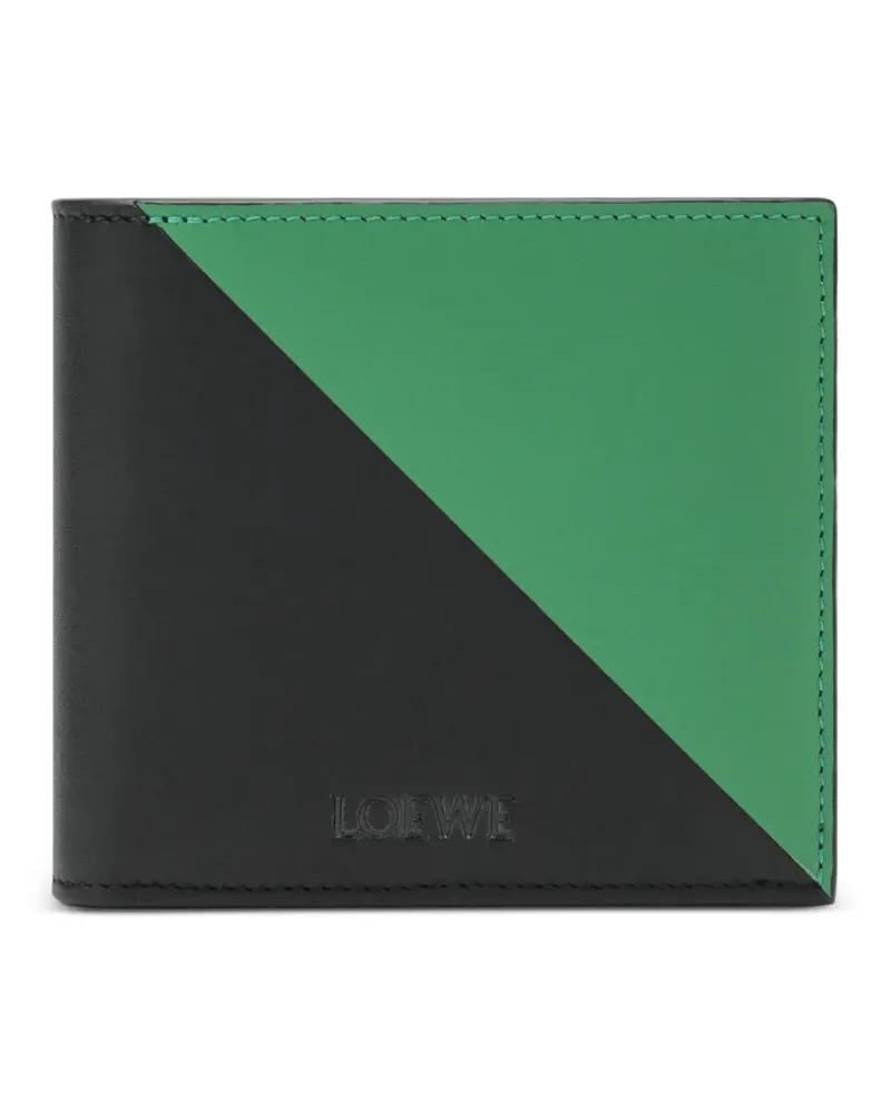 Loewe Flag Portemonnaie aus klassischem Kalbsleder - Schwarz Schwarz