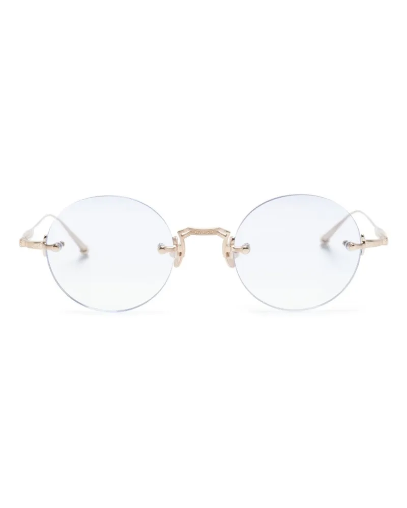 MATSUDA Runde Sonnenbrille ohne Rahmen - Gold Gold