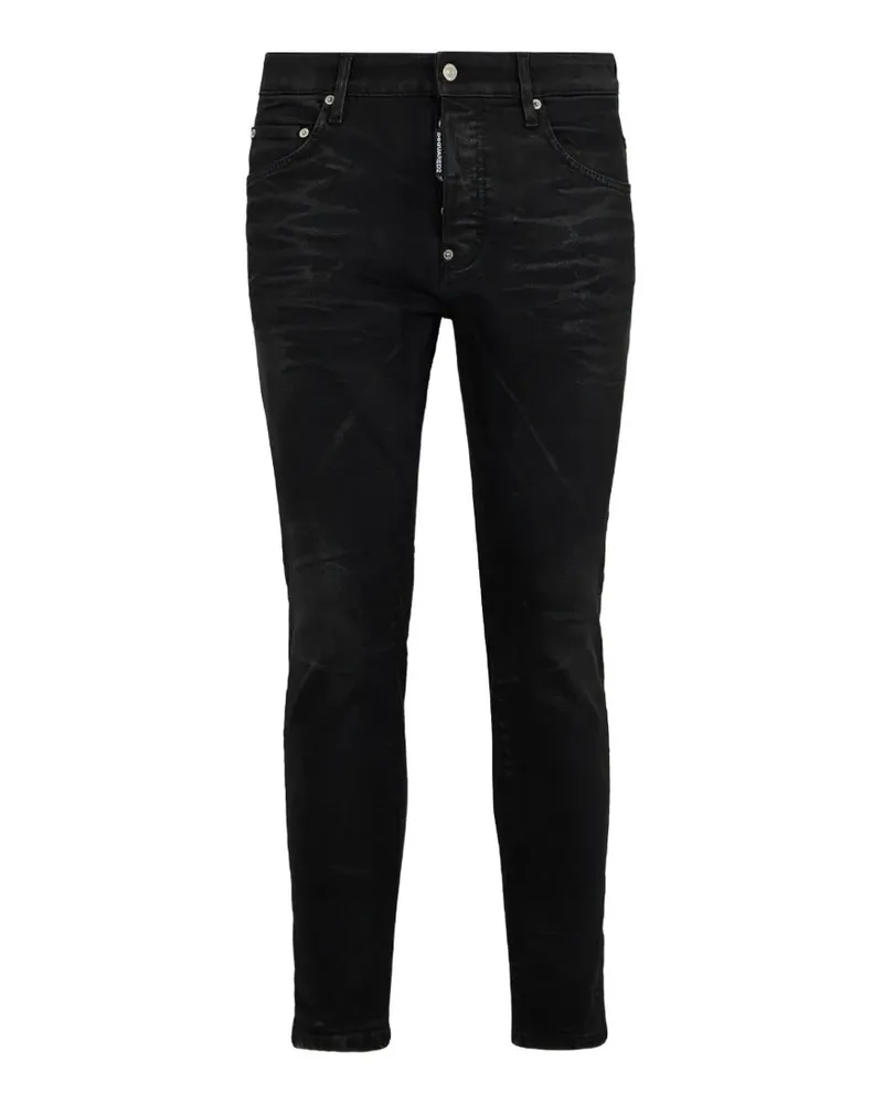 Dsquared2 Jeans mit Gürtelschlaufen - Schwarz Schwarz