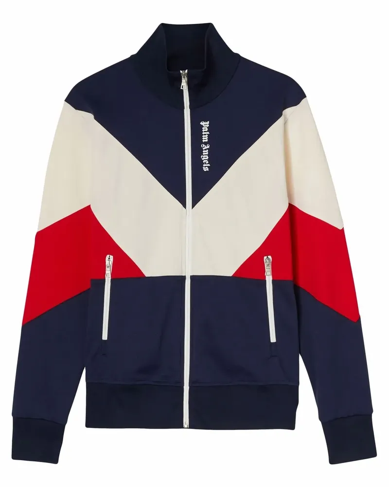 Palm Angels Sportjacke in Colour-Block-Optik - Blau Blau
