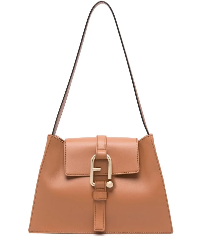 Furla Nuvola Schultertasche - Braun Braun