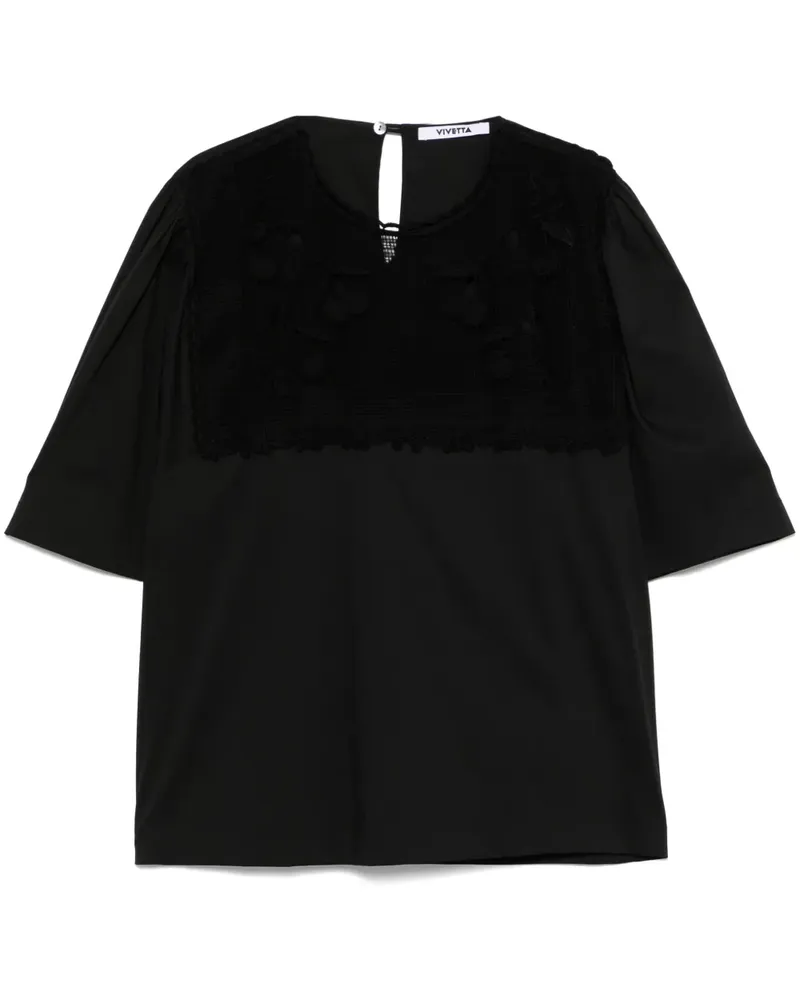 Vivetta Besticktes Top - Schwarz Schwarz
