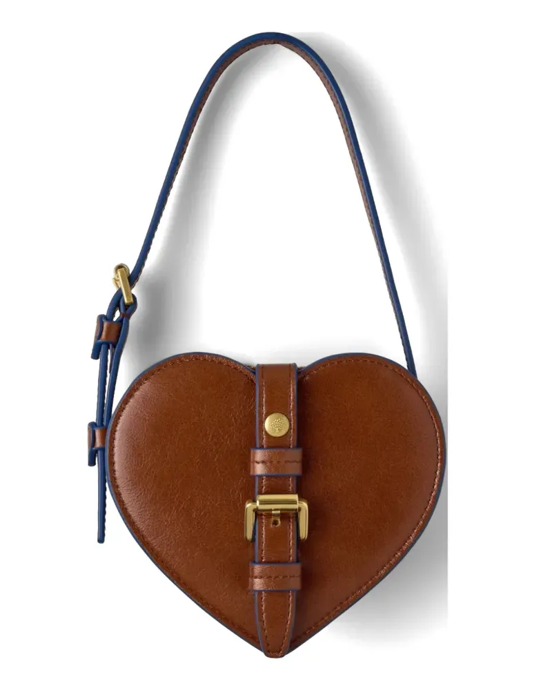 Mulberry mini Roxanne buckle-detail heart bag - Braun Braun
