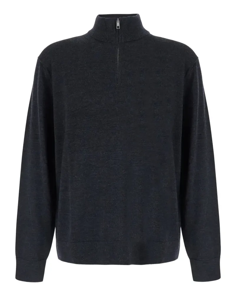 Calvin Klein half-zip wool sweater - Grau Grau