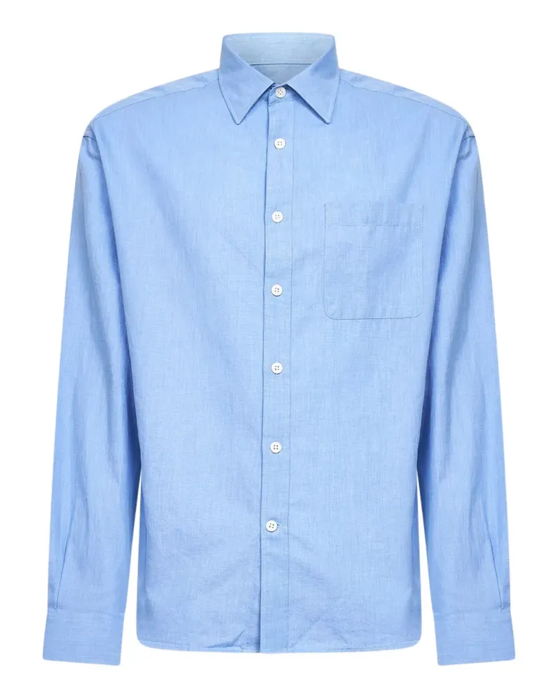 NN 07 long-sleeve shirt - Blau Blau