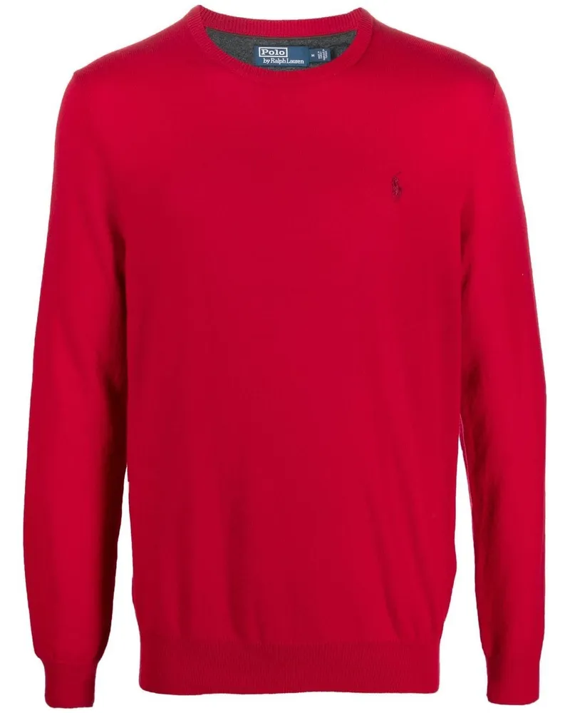 Ralph Lauren Pullover mit Polo Pony-Stickerei - Rot Rot