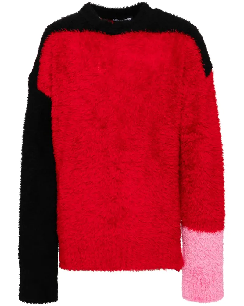 Mastermind World Pullover mit Jacquard - Rot Rot