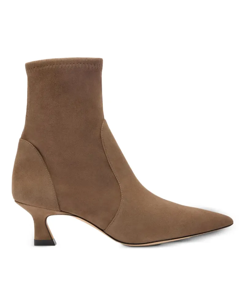 Stuart Weitzman Vinnie Stiefeletten mit Design-Absatz - Braun Braun