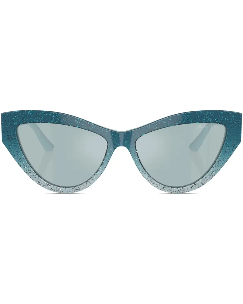 Jimmy Choo Sonnenbrille mit Cat-Eye-Gestell - Blau Blau