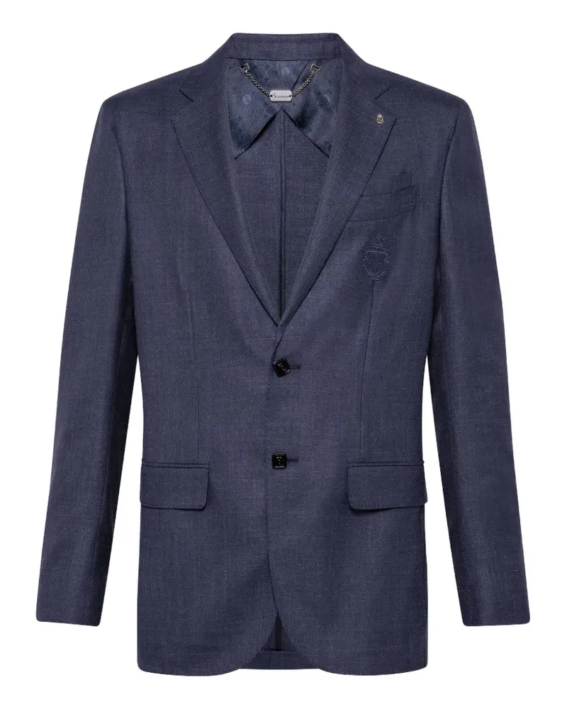 Billionaire Crest single-breasted blazer - Blau Blau