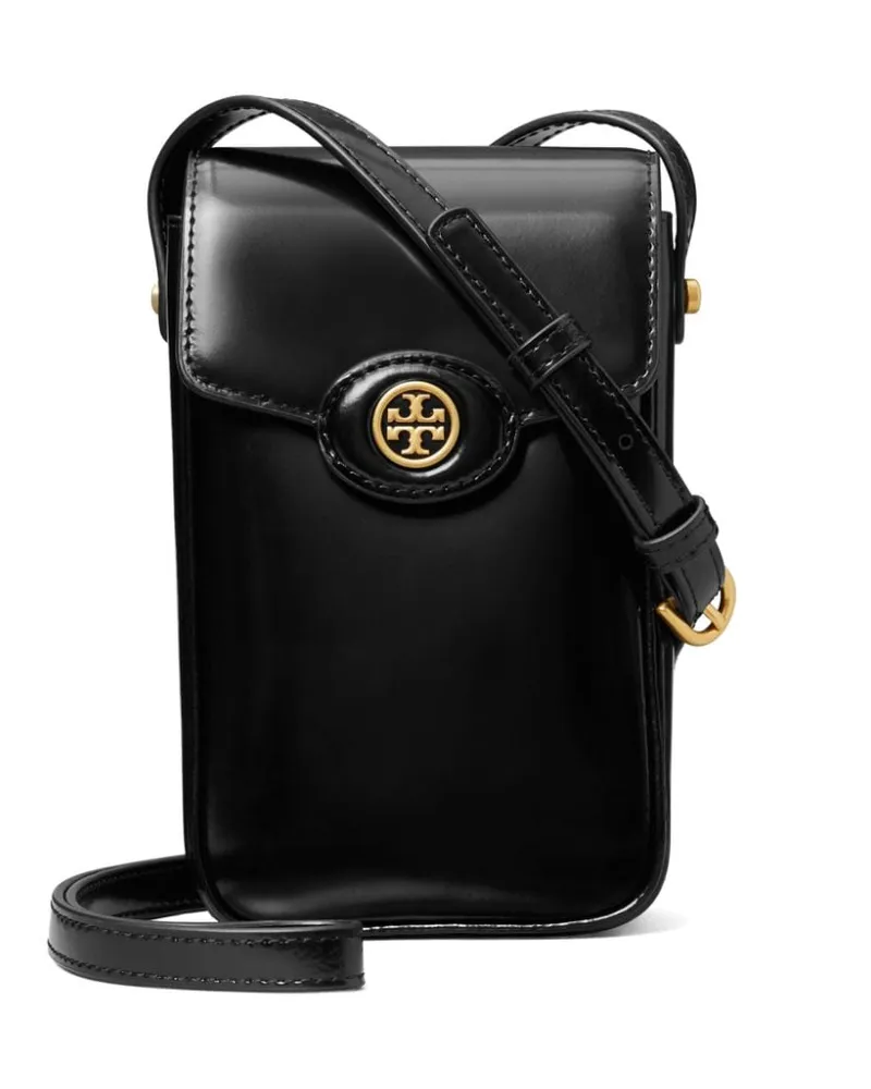 Tory Burch Robinson Spazzolato Umhängetasche - Schwarz Schwarz