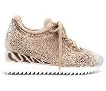 Reiko Wave Sneakers mit Strass - Gold